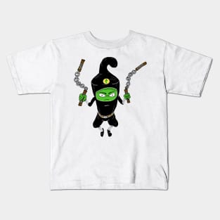 Nightshade Jalapeño Pepper Vegetable Ninja Clan Kids T-Shirt